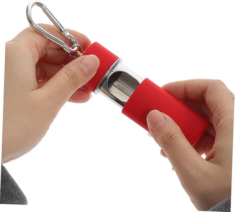 Portable Metal Ashtray Keychain Compact Pocket Ashtray Cover for Outdoor Use - Image 5